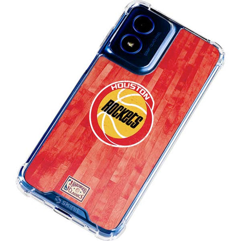 NBA Houston Rockets Hardwood Classics Moto G 5G (2024) Clear Case